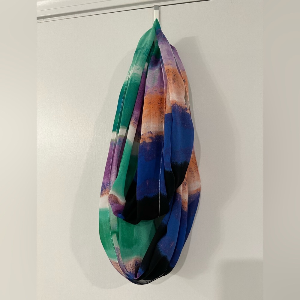 Calvin Klein chiffon infinity scarf